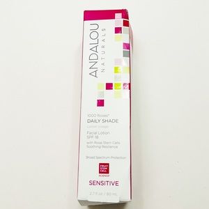 NIB Andalou Naturals 1000 Roses Daily Shade Facial Lotion with SPF 18